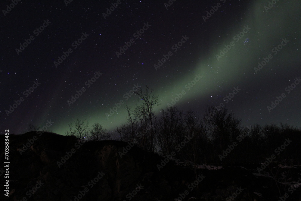 Foto de aurora boreal en Noruega