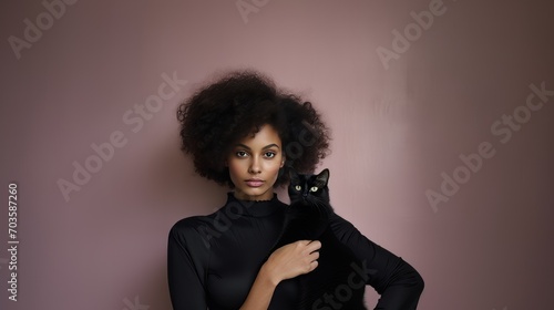 Chic Companionship: Embracing Elegance with a Feline Touch photo