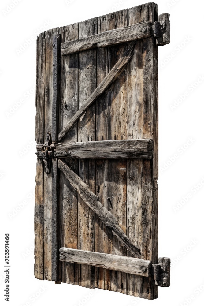 Close-up view of a wooden door on a white background. Perfect for architectural projects or interior design concepts Close-up view of a wooden door on a white background. Perfect for architectural projects or interior design concepts