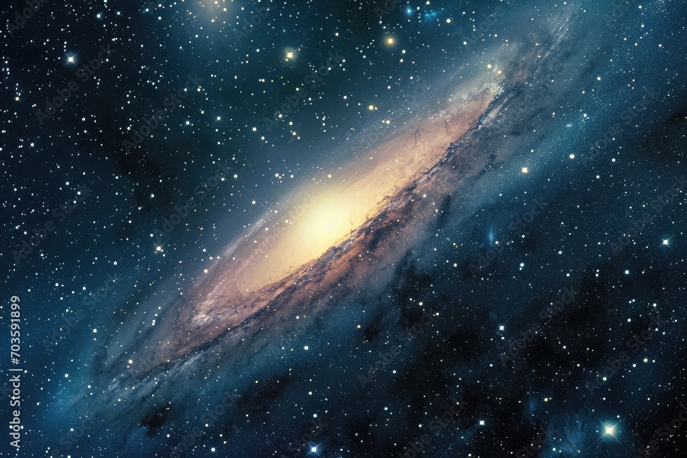 outer space andromeda background