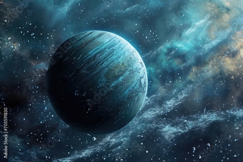 Uranus planet in space