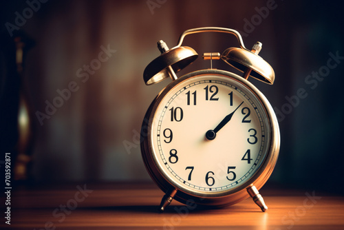 old alarm clock. Generative AI