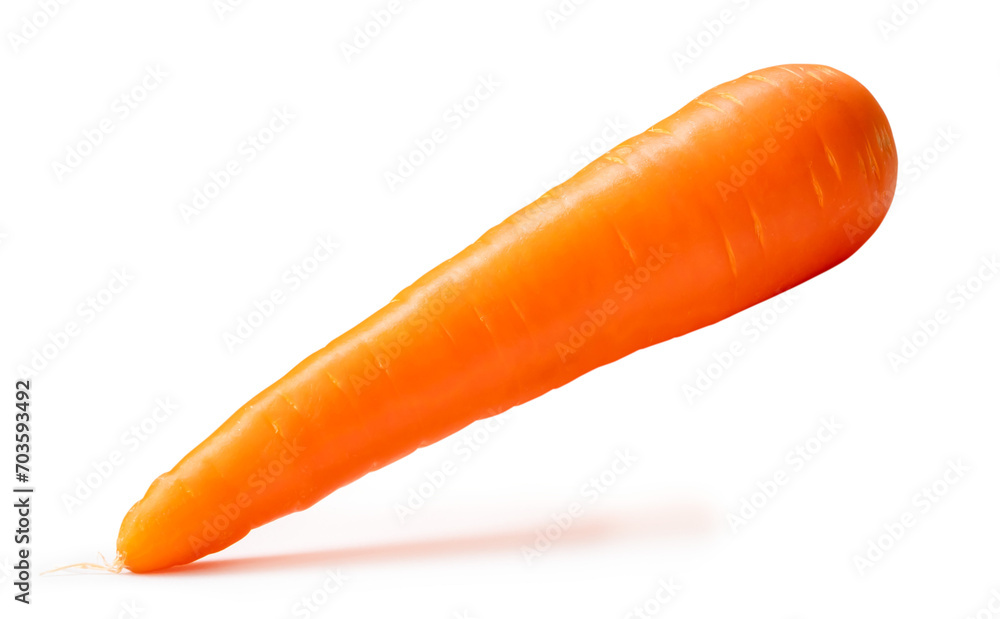 Fresh beautiful orange carrot vegetable isolated on white background with clipping path Fresh beautiful orange carrot vegetable isolated on white background with clipping path