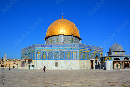 Temple Mount known as the the Noble Sanctuary of Jerusalem located in the Old City of Jerusalem, Israel is one of the most important religious sites in the world.