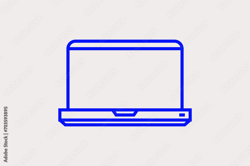 laptop illustration. Vector illustration in flat style design. laptop illustration. Vector illustration in flat style design.