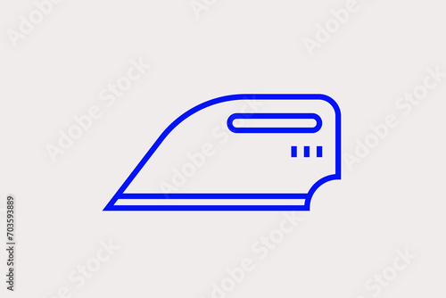 iron illustration. Vector illustration in flat style design.	