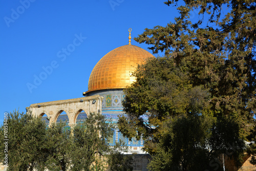 Temple Mount known as the the Noble Sanctuary of Jerusalem located in the Old City of Jerusalem, Israel is one of the most important religious sites in the world.