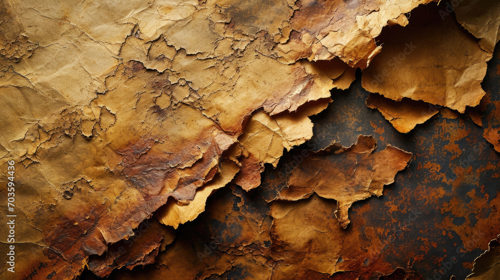 Old dirty torn paper texture background, brown grungy vintage crumpled sheet. Top view of rough worn wrapping paper or cardboard. Theme of recycle, grunge, art, kraft, retro Old dirty torn paper texture background, brown grungy vintage crumpled sheet. Top view of rough worn wrapping paper or cardboard. Theme of recycle, grunge, art, kraft, retro
