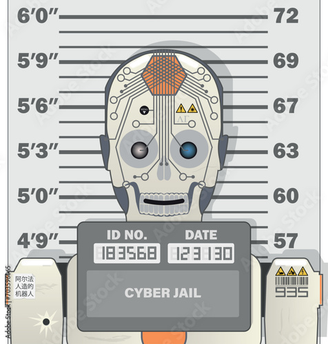 Ai criminal in mugshot photography