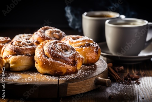 Experience the comforting aroma and taste of freshly baked Kanelbullar, a Swedish delicacy perfect for a sweet breakfast or snack