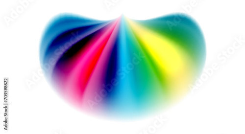 Color mixing liquid rainbow shape background