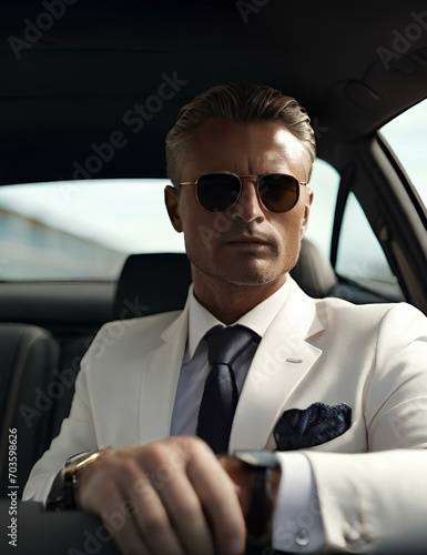 businessman in car  IA Generated © Nathasha