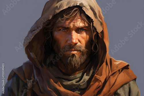 Nomad on his journey, nomad, nomad man, nomad on his way