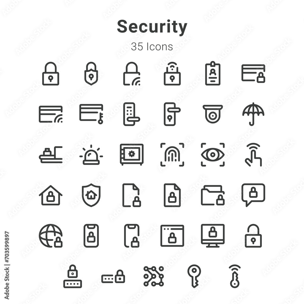 security icons security icons