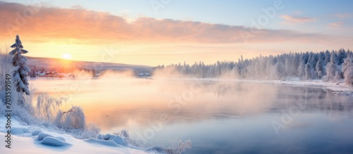 Rovaniemi, Finland is a wintry picture within the Arctic Circle. © 2rogan