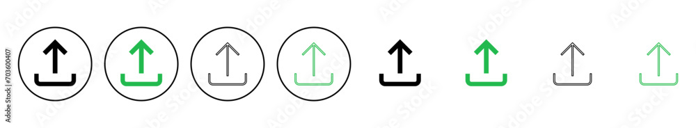 Upload icon set. load data symbol Upload icon set. load data symbol