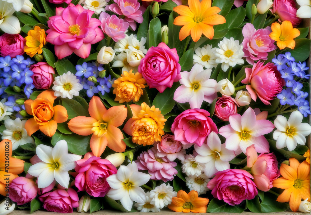 A Bunch of Flowers on a Table - Natural Beauty Bringing Color and Life to the Space A Bunch of Flowers on a Table - Natural Beauty Bringing Color and Life to the Space