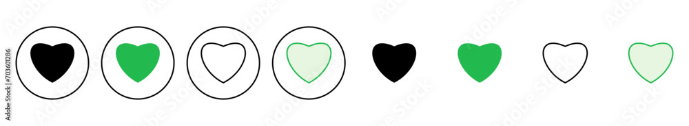 Love icon set. Heart icon vector. Like icon vector. Love icon set. Heart icon vector. Like icon vector.