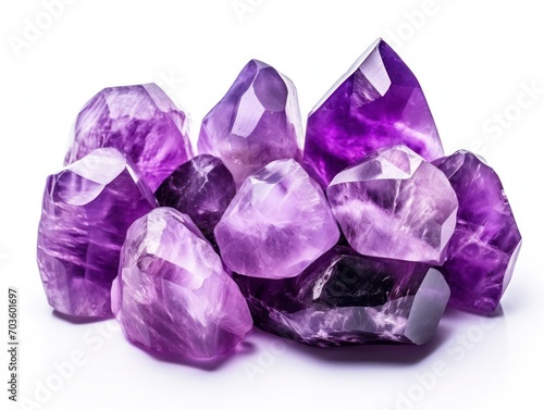 amethyst on a white background