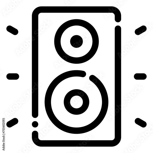 speaker icon in line style