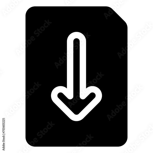 download icon in solid style