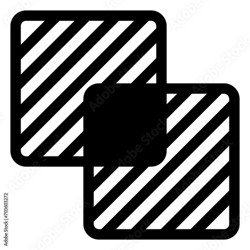 intersect icon in solid style