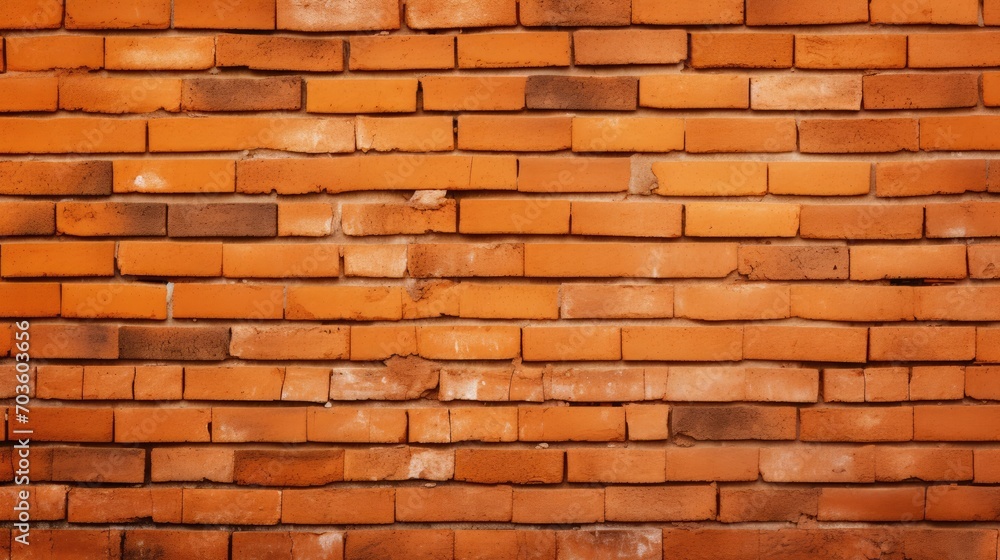 Obraz premium Orange Brick Wall Background