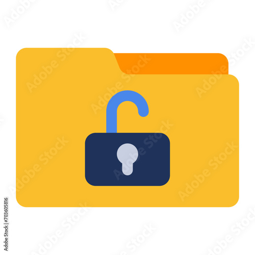 unlock folder icon