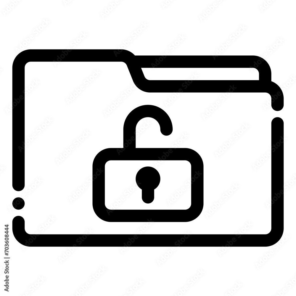 unlock folder icon unlock folder icon
