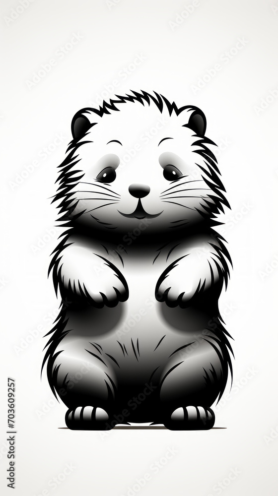 Anthropomorphic Cartoon Ferret Standing Upright Illustration
Anthropomorphic Cartoon Ferret Standing Upright Illustration