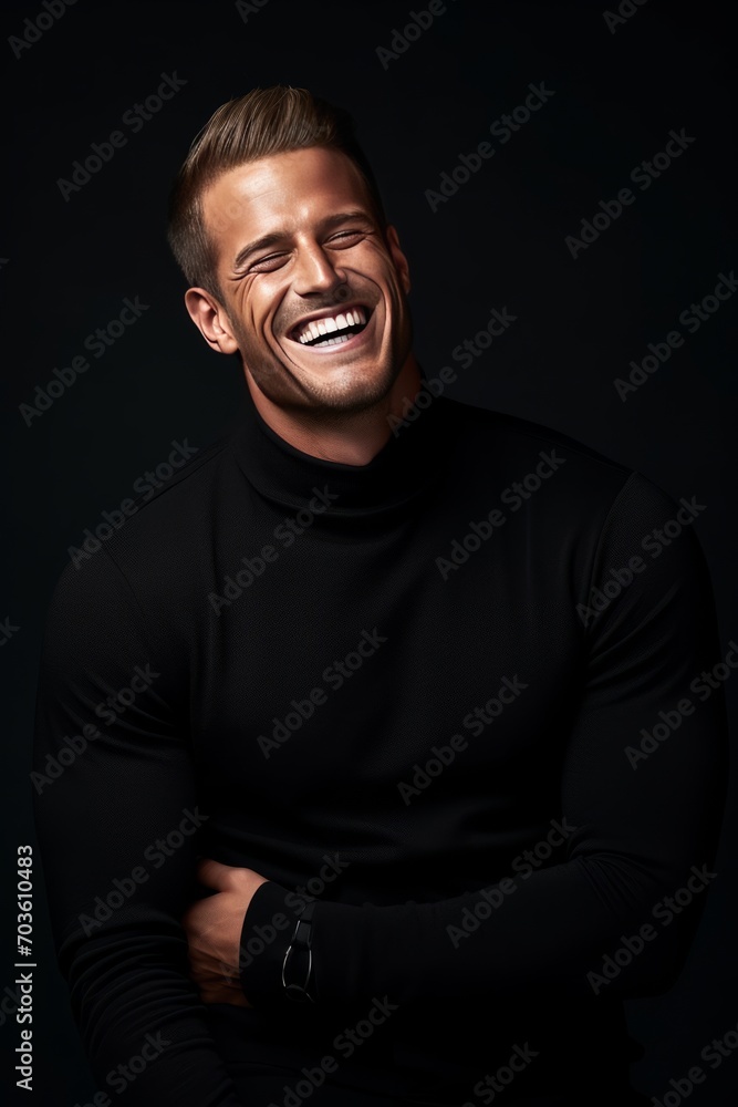 Cool Guys Studio Pics smile. White teeth. gray background. Cool Guys Studio Pics smile. White teeth. gray background.
