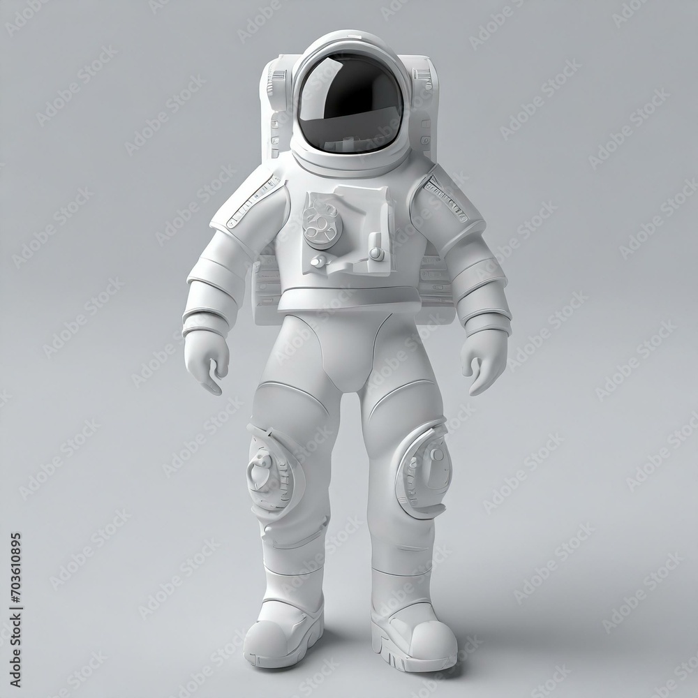 Fototapeta premium robot, 3d, technology, cyborg, future, futuristic, android, machine, character, robotic, metal, cartoon, person, illustration, render, toy, mechanical, science, astronaut, artificial, scifi