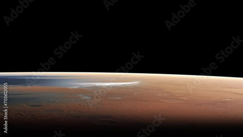 view of mars from space photo