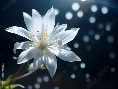 Jesmine flower in studio background, single jesmine flower, Beautiful flower images