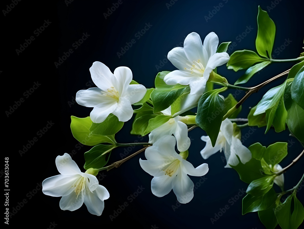 Jesmine flower in studio background, single jesmine flower, Beautiful flower images Jesmine flower in studio background, single jesmine flower, Beautiful flower images