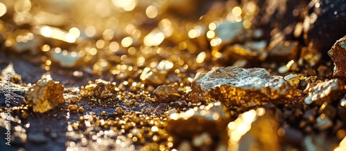 Abundance of gold. photo