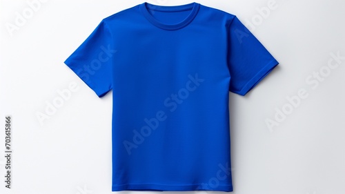 blue t shirt isolated