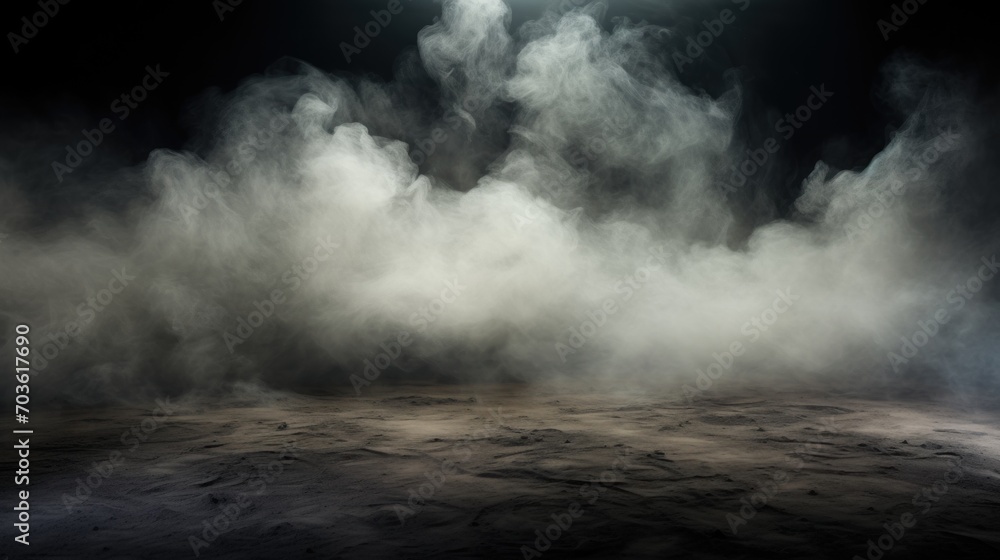 Smoke and dust on the floor, background, wallpaper Smoke and dust on the floor, background, wallpaper