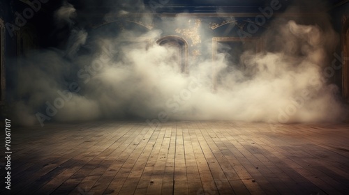 Smoke and dust on the floor  background  wallpaper