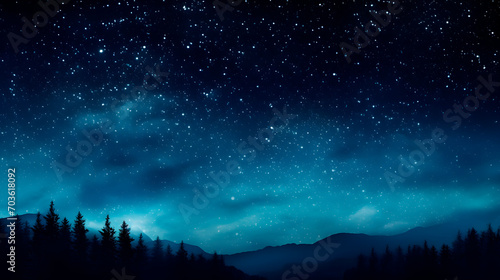 sky background with many stars, sky full of stars © Gomez