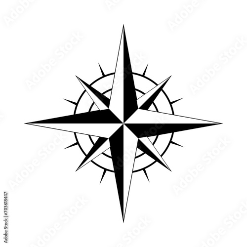 Wind Rose Signs Compass Icon
