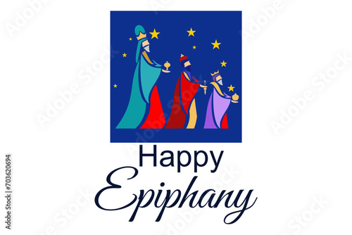 illustration of Epiphany (Epiphany is a Christian festival) vector. Suitable for greeting card, poster and banner.
