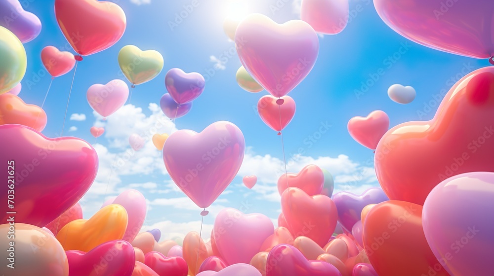 Luftballons mit Herz