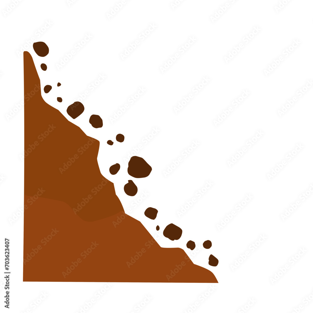 Obraz premium landslide illustration