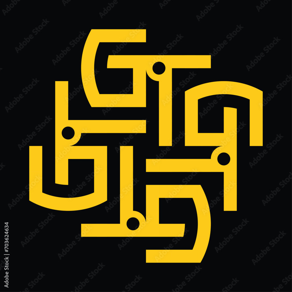 CERAMIC DESIGN IN YELLOW GOLD WITH A BLACK BACKGROUND CERAMIC DESIGN IN YELLOW GOLD WITH A BLACK BACKGROUND