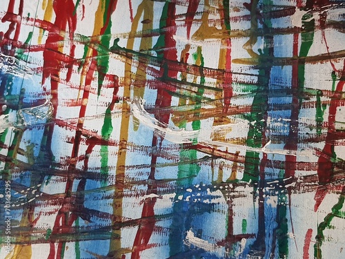 Brightly colored oil paintings