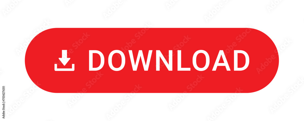 red download button with download icon isolatted on white background. download button png red download button with download icon isolatted on white background. download button png