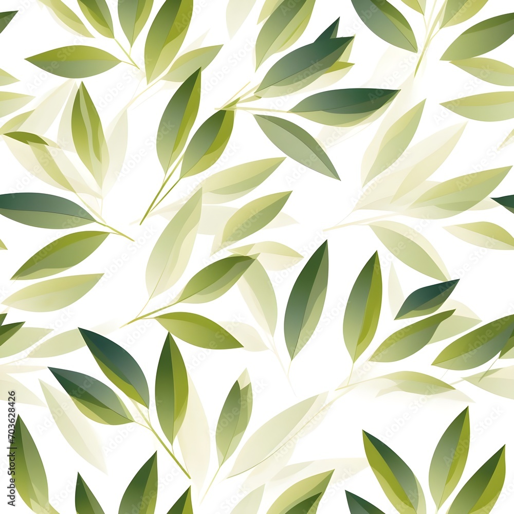 The seamless pattern adorable leaves The seamless pattern adorable leaves