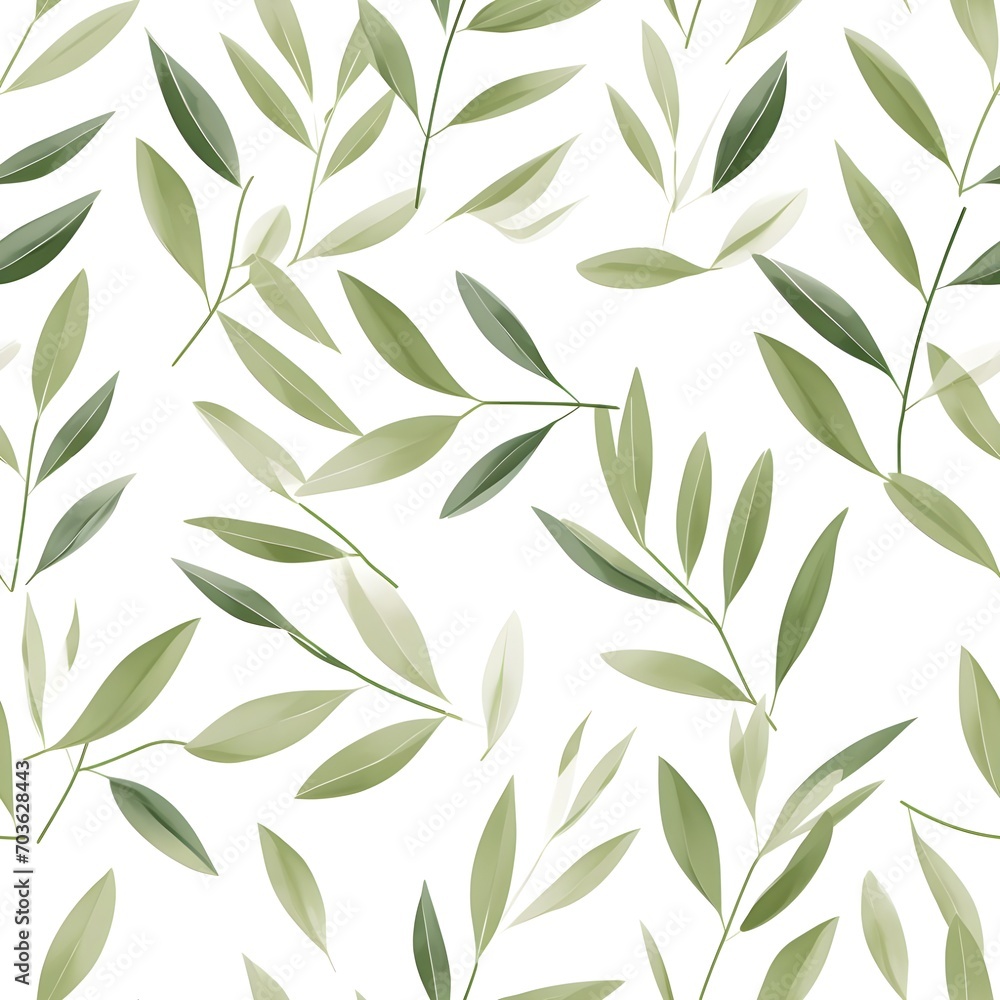 The seamless pattern adorable leaves The seamless pattern adorable leaves