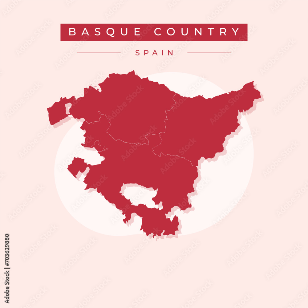 Vector illustration vector of Basque Country map Spain Vector illustration vector of Basque Country map Spain
